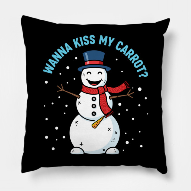Wanna Kiss My Carrot? Pillow by enrynz