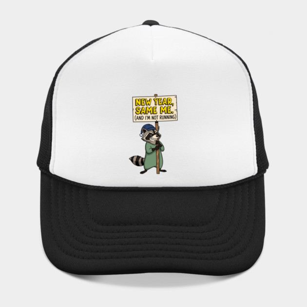 Lazy Raccoon New Year Same Me by enrynz