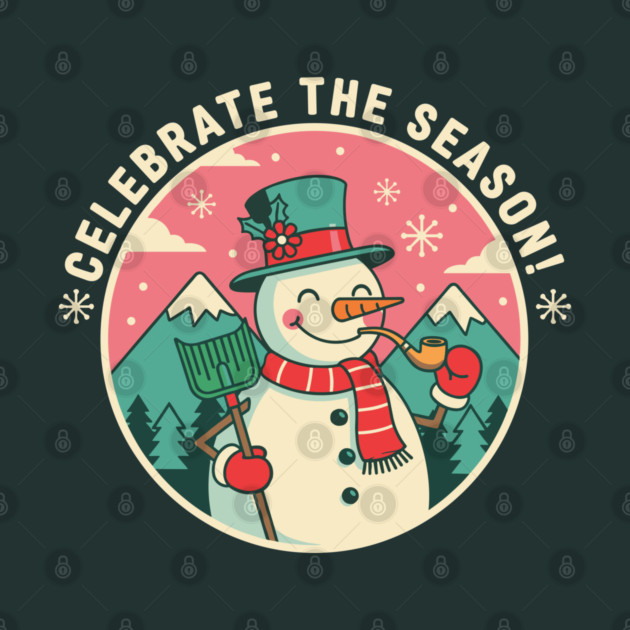 Cute Snowman Celebrate the Season by enrynz