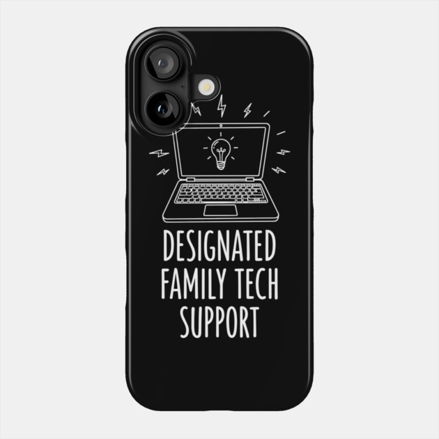 Designated Family Tech Support Phone Case by enrynz