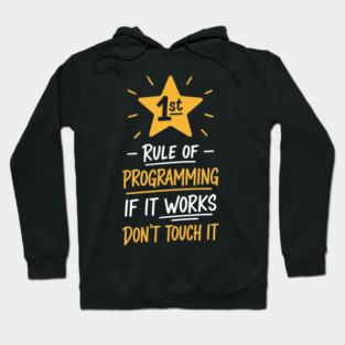 1st Rule of Programming Hoodie