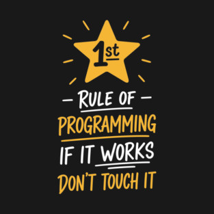 1st Rule of Programming T-Shirt