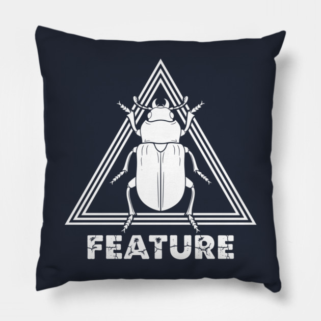 Beetle Feature Pillow by enrynz