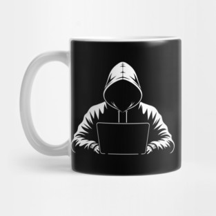 Hooded Coder Silhouette Mug