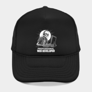 Funny Skeleton Web Developer Hat