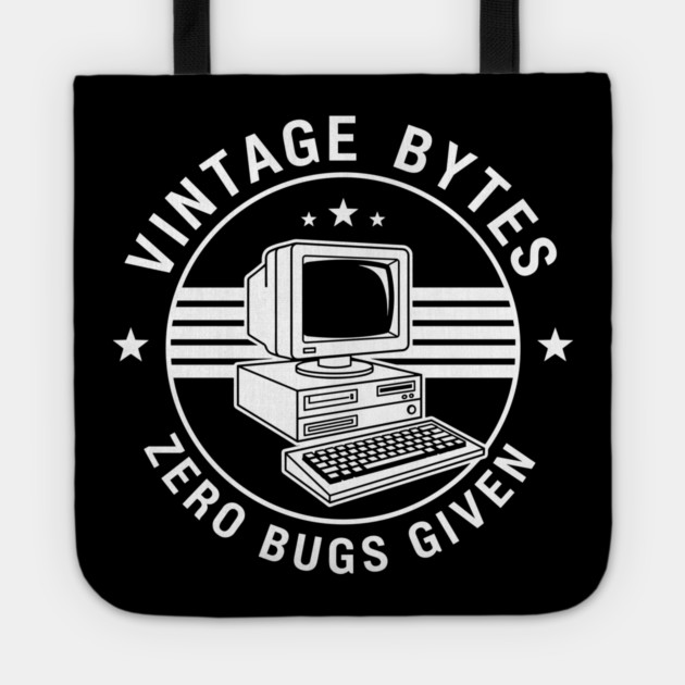 Vintage Bytes Zero Bugs Given Tote by enrynz