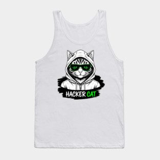 Hacker Cat Tank Top
