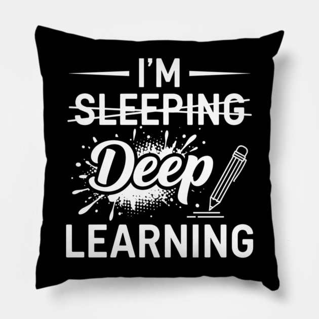 Deep Learning Pun Pillow by enrynz