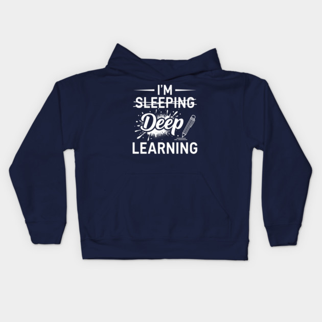 Deep Learning Pun Kids Hoodie by enrynz