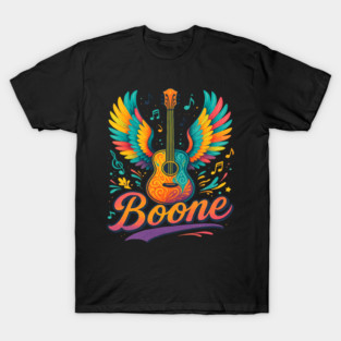 Boone Personalized Name Vintage Retro Girls Woman Man T-Shirt
