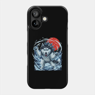 Frostbite Huskyzilla – Ice Husky Monster Design Phone Case