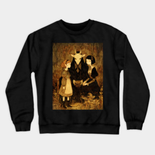 Ancient Folk Horror Ritual Crewneck Sweatshirt