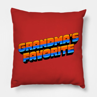 Retro Grandma's Favorite Pillow