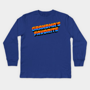 Retro Grandma's Favorite Kids Long Sleeve T-Shirt