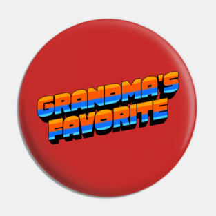 Retro Grandma's Favorite Pin