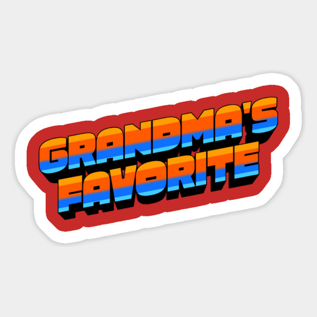 Retro Grandma's Favorite Magnet by The WYLD Tribe