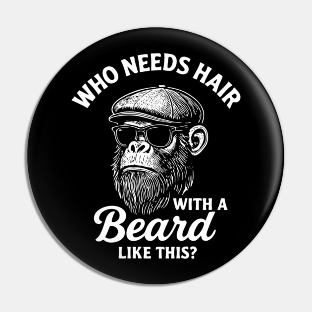 Who Needs Hair With A Beard Like This Bald And Beautiful Pin by Anticorporati