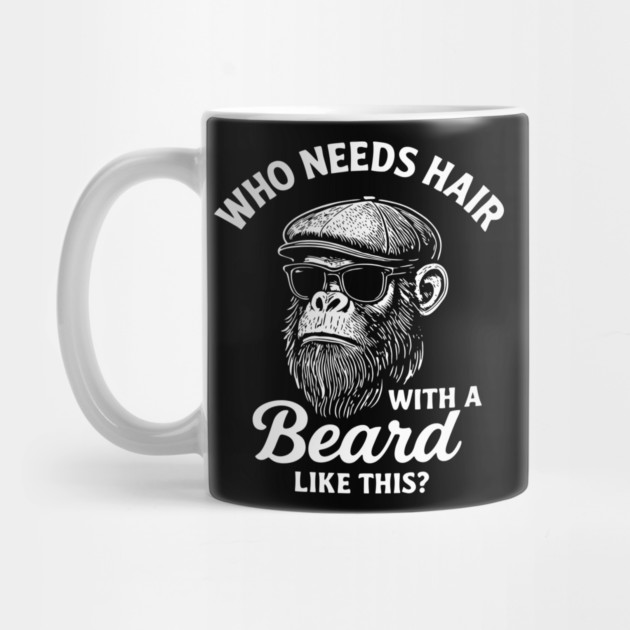 Who Needs Hair With A Beard Like This Bald And Beautiful by Anticorporati