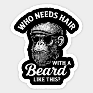 Who Needs Hair With A Beard Like This Bald And Beautiful Magnet
