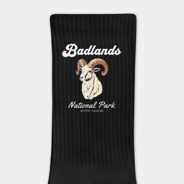 Badlands National Park, South Dakota Bighorn Sheep Hiking Camping Souvenir by Pixel Threads 