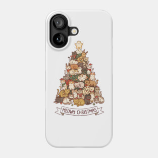 Meowy Christmas - Cats in a Christmas Tree Phone Case