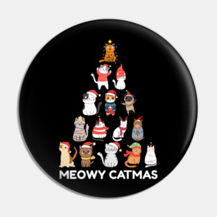 Meowy Catmas - Festive Cats Christmas Tree Pin