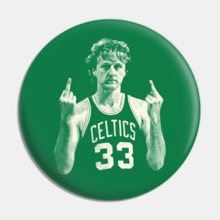 Larry Bird Middle Finger Pin