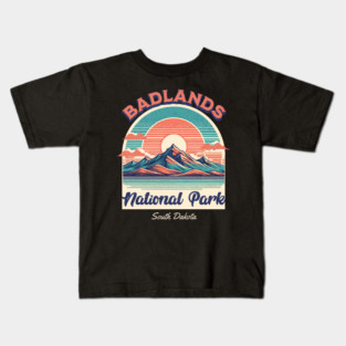 Badlands National Park, South Dakota Hiking Camping Souvenir Kids T-Shirt