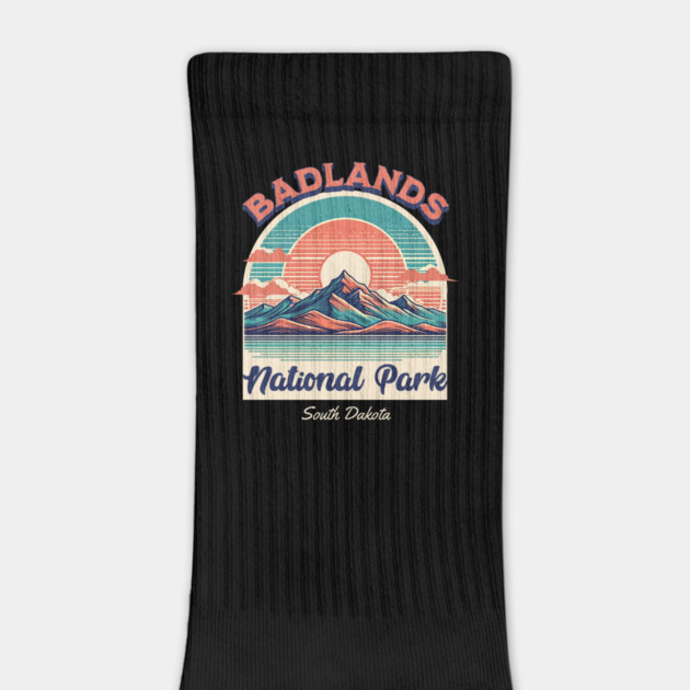 Badlands National Park, South Dakota Hiking Camping Souvenir by Pixel Threads 