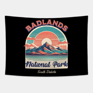 Badlands National Park, South Dakota Hiking Camping Souvenir Tapestry