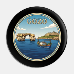 Gozo Malta Europe Travel Badge Pin