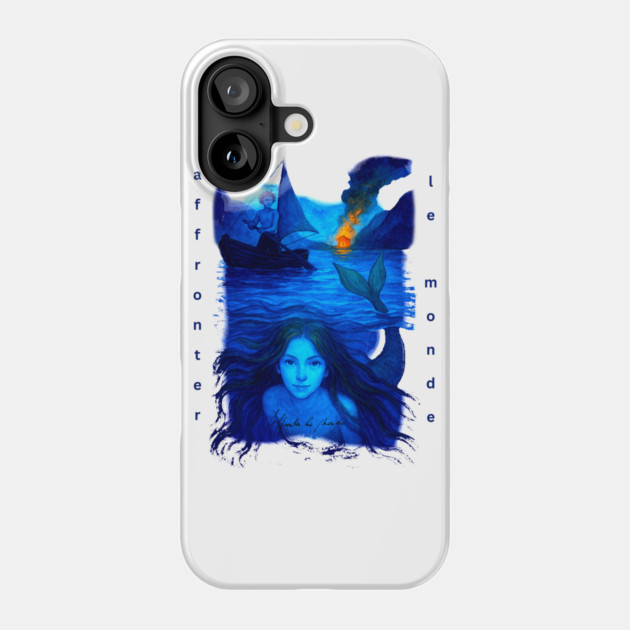 Affronter Le Monde Merch Drop Mermaid Song QR Code Link Phone Case by Art4Music