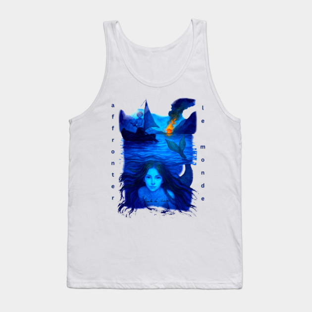 Affronter Le Monde Merch Drop Mermaid Song QR Code Link Tank Top by Art4Music