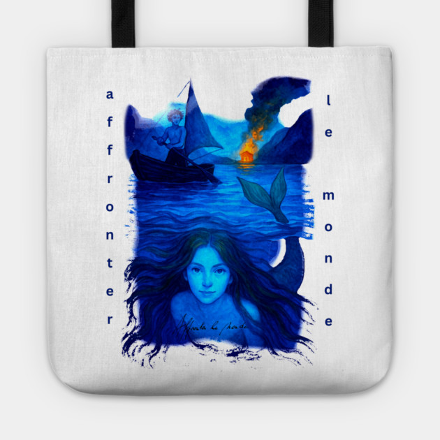Affronter Le Monde Merch Drop Mermaid Song QR Code Link Tote by Art4Music