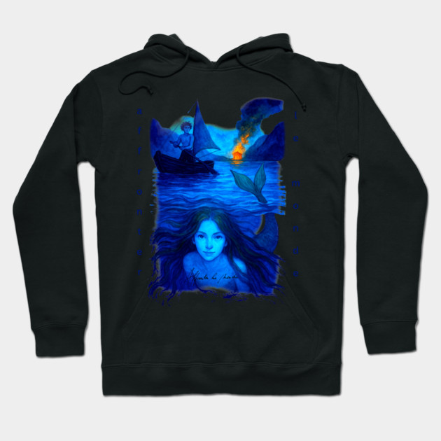 Affronter Le Monde Merch Drop Mermaid Song QR Code Link Hoodie by Art4Music