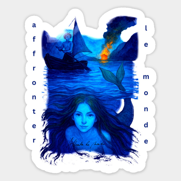 Affronter Le Monde Merch Drop Mermaid Song QR Code Link Sticker by Art4Music