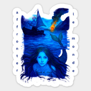 Affronter Le Monde Merch Drop Mermaid Song QR Code Link Magnet
