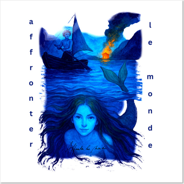 Affronter Le Monde Merch Drop Mermaid Song QR Code Link Wall Art by Art4Music