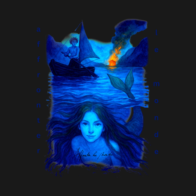 Affronter Le Monde Merch Drop Mermaid Song QR Code Link by Art4Music