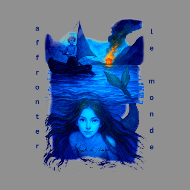 Affronter Le Monde Merch Drop Mermaid Song QR Code Link by Art4Music