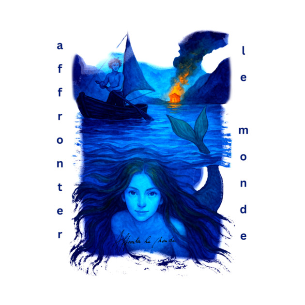 Affronter Le Monde Merch Drop Mermaid Song QR Code Link by Art4Music