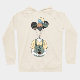 Balloon Head Botanist Nature Mind Art Hoodie