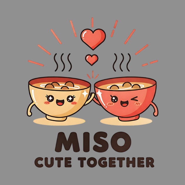 Miso Cute Together Kawaii Soup Bowls by Designed By Marty