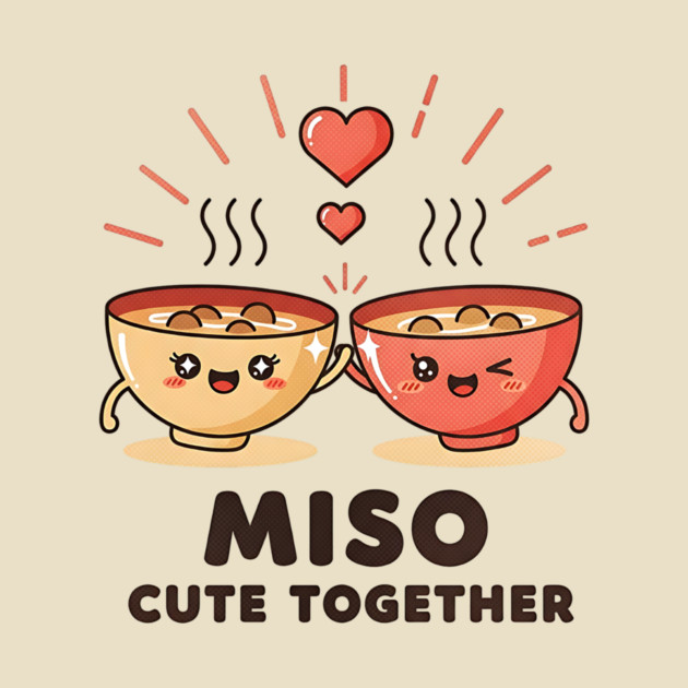 Miso Cute Together Kawaii Soup Bowls by Designed By Marty