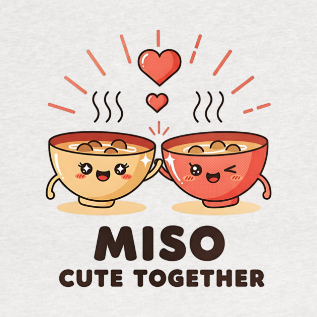 Miso Cute Together Kawaii Soup Bowls by Designed By Marty