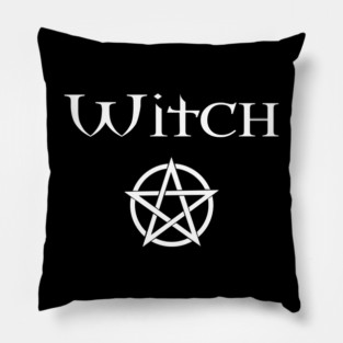 Witch with Pentacle Wiccan Pagan Cheeky Witch® Pillow