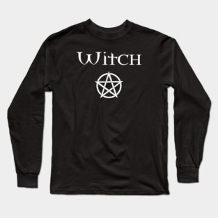 Witch with Pentacle Wiccan Pagan Cheeky Witch® Long Sleeve T-Shirt