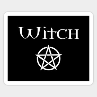 Witch with Pentacle Wiccan Pagan Cheeky Witch® Magnet
