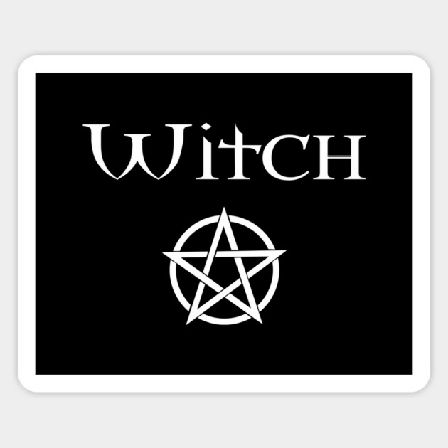 Witch with Pentacle Wiccan Pagan Cheeky Witch® Magnet by Cheeky Witch