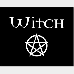 Witch with Pentacle Wiccan Pagan Cheeky Witch® Posters and Art